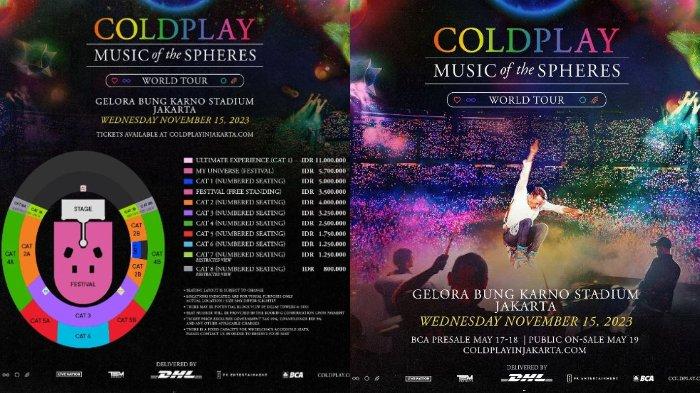 Intip Harga Tiket Nonton Coldplay di Jakarta